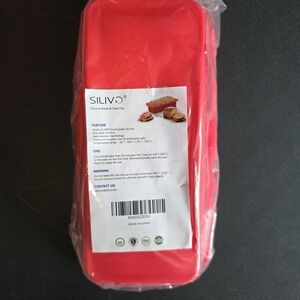 Silicone Bread and Loaf Pan, 2 Sets of‎ 2 Red, Nonstick, Commercial Grade